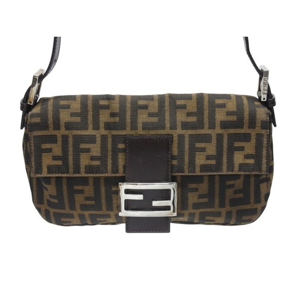 Fendi Handbags - Fendi canvas Bucket Mamma handbag brown Zucca leather